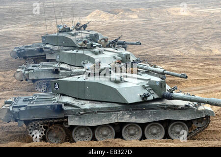 Challenger 2 in Polen auf Ausübung schwarzer Adler 2014 Stockfoto