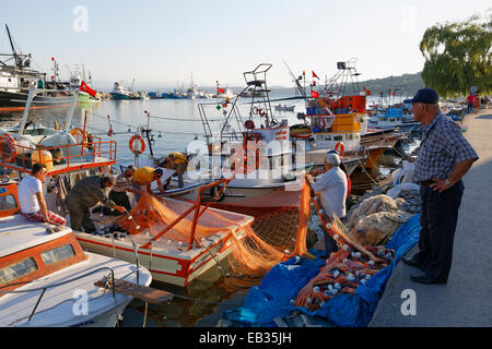 Fischereihafen, Sinop, Provinz Sinop, Schwarzes Meer, Schwarzes Meer Region, Türkei Stockfoto