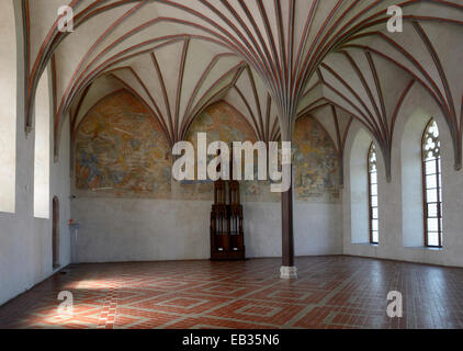 Zimmer im Mittelschloss, Malbork, Europas größte mittelalterliche Burganlage, Malbork, Westpommern, Polen Stockfoto