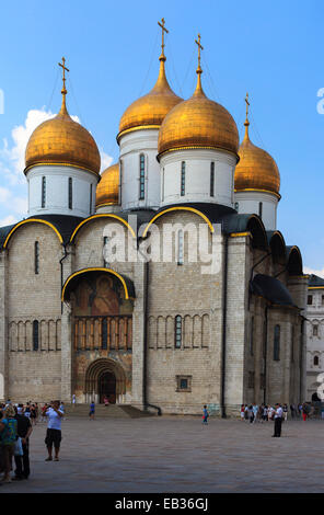 Uspenski Kathedrale oder Uspenski Sobor im Kreml, Moskau, Moskau Oblast, Russland Stockfoto