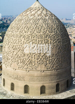Qibla Iwan, komplexe Qaytbay, nördlichen Friedhof, Kairo, Ägypten Stockfoto