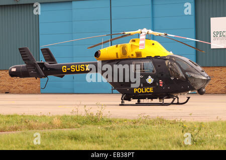 NPAS britische Polizei Hubschrauber National Police Air Service MD900 Explorer Hubschrauber aufgenommen Oktober 2014 Stockfoto