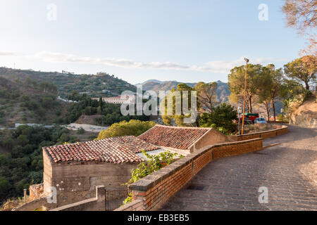 Panoramastraße in Savoca sizilianischen Kleinstadt Stockfoto