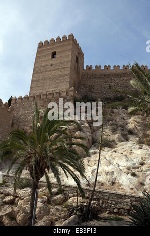 Die maurischen Alcazaba befestigte Gebäude X Jahrhundert Stockfoto