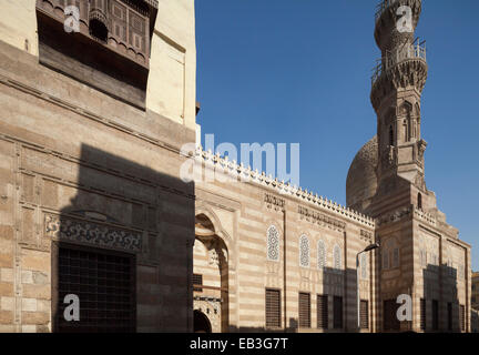 Ägypten, Kairo, komplexe von Amir Khayrbak, Moschee, Mausoleum und Minarett Stockfoto