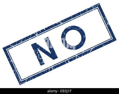 keine blauen quadratischen Stempel Stockfoto