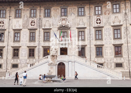 Palazzo della Carovana in Pisa, Italien. Erbaut zwischen 1562 und 1564 von Giorgio Vasari. Stockfoto