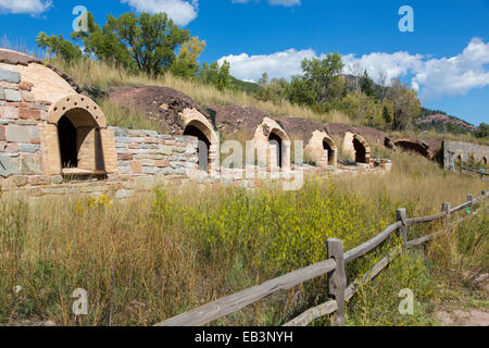 Historischen Koksöfen in Redstone Cola Ofen Historic District auf Route 133 in der Stadt von Redstone-Colorado Stockfoto