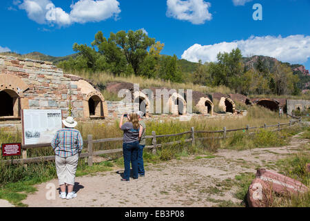 Historischen Koksöfen in Redstone Cola Ofen Historic District auf Route 133 in der Stadt von Redstone-Colorado Stockfoto