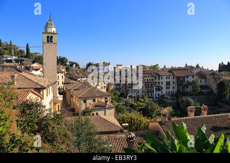 Asolo Kathedrale Glockenturm, Italien, Veneto. Stockfoto