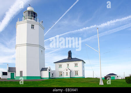 North Foreland Leuchtturm in der Nähe von Broadstairs, Kent, UK. Stockfoto