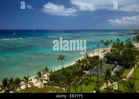 Fort DeRussy Beach Park, Waikiki, Honolulu, Oahu, Hawaii, USA Stockfoto
