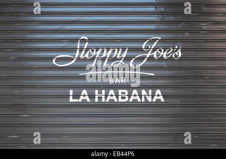 Das original Sloppy Joes Restaurant und die Bar in La Habana / Kuba Stockfoto