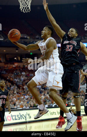 Austin, Texas. 25. November 2014. DeMarcus Holland #2 von der Texas Longhorns in Aktion gegen die Saint Francis rot zu blinken an der Frank Erwin Center in Austin Texas. Texas Niederlagen Franziskus 78-46. Bildnachweis: Csm/Alamy Live-Nachrichten Stockfoto