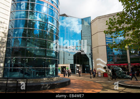 Brindley Place Eingang in das International Convention Centre, Birmingham, West Midlands, England, UK Stockfoto