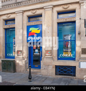 Die Korallen Buchmacher in Durham, England, Großbritannien, Vereinigtes Königreich Stockfoto