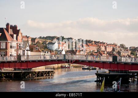 Whitby Drehbrücke Stockfoto