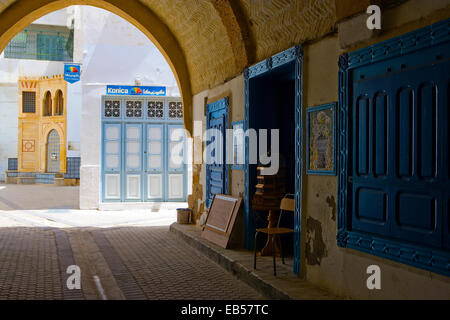 Tunesien, Kairouan, alte Häuser der Medina Stockfoto