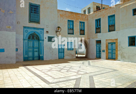 Tunesien, Kairouan, alte Häuser der Medina Stockfoto