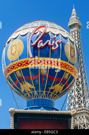 Das Paris Resort and Casino auf dem Las Vegas Blvd, Las Vegas, Nevada. Stockfoto