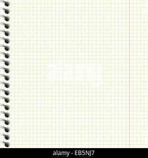Notebook Papierstruktur. Stockfoto