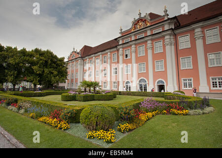 Meersburg neues Schloss und Gärten Stockfoto