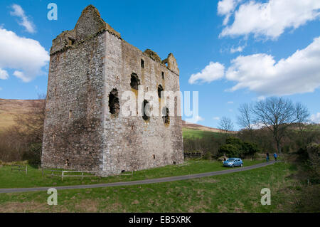 Newark Tower, Bowhill, in der Nähe von Selkirk Stockfoto