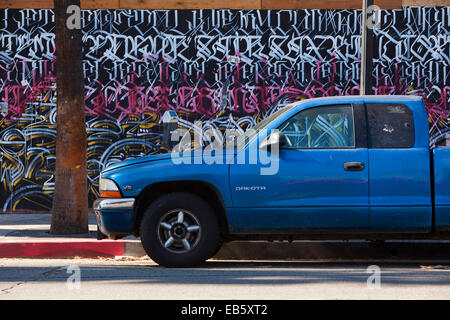 Straßenkunst auf Fairfax Avenue, Los Angeles, California, Vereinigte Staaten von Amerika Stockfoto