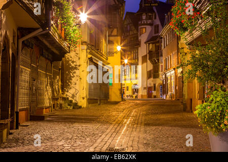 Altstadt von Colmar, Elsass, Frankreich, Europa. Stockfoto