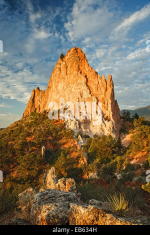 Grauer Stein (Cathedral Rock), Garten der Götter Park, Colorado Springs, Colorado USA Stockfoto