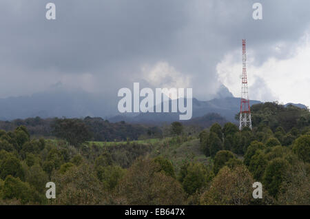 Der Natur neue Landschaft, erstellt durch den Ausbruch des Mount Kelud, füllt ein Meer aus Sand Schluchten Stockfoto