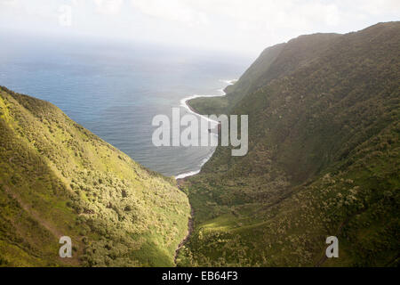 Hawaii Insel Kaunakakai Molokai Berge Vista Stockfoto