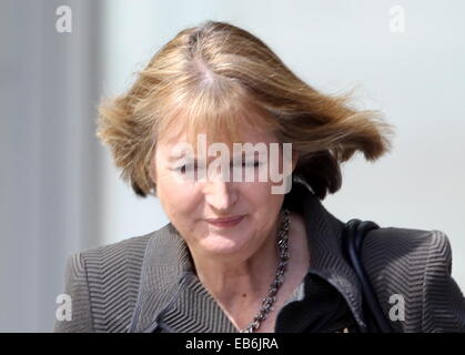 Harriet Harman verlassen BBC Broadcasting House after The Andrew Marr Show zu sehen.  Mitwirkende: Harriet Harman Where: London, Vereinigtes Königreich bei: 25. Mai 2014 Stockfoto