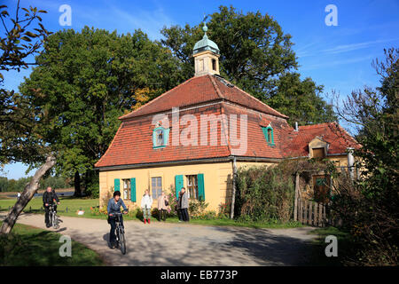 Gartenhaus im Schlosspark Moritzburg in der Nähe von Dresden, Sachsen, Deutschland, Europa Stockfoto