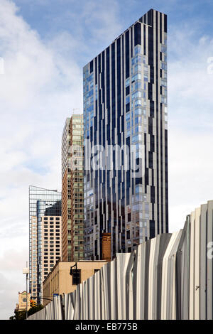 "Toren" Turm (121, 0m / 397ft, 38 Etagen), Brooklyn neueste Wohn-Hochhaus, Downtown Brooklyn, NY, USA, 15. Oktober 2014. Stockfoto