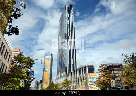 "Toren" Turm (121, 0m / 397ft, 38 Etagen), Brooklyn neueste Wohn-Hochhaus, Downtown Brooklyn, NY, USA, 15. Oktober 2014. Stockfoto