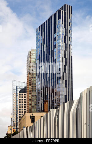 "Toren" Turm (121, 0m / 397ft, 38 Etagen), Brooklyn neueste Wohn-Hochhaus, Downtown Brooklyn, NY, USA, 15. Oktober 2014. Stockfoto