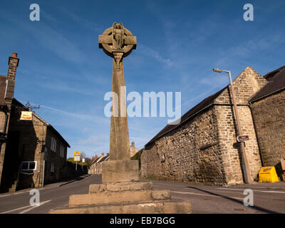 Dorf überqueren, Crich, Matlock, Derbyshire, UK Stockfoto