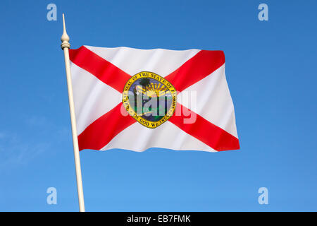 Flagge von Florida - Vereinigte Staaten von Amerika Stockfoto