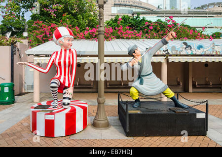 Hong Kong Avenue of Comic-Stars in Kowloon Park, Tsim Sha Tsui, Kowloon, Hong Kong, China Stockfoto