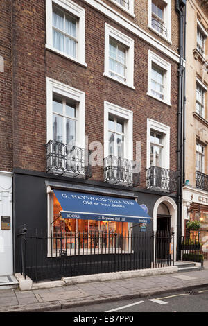 Heywood Hill Books LTD Luxus Buchhandlung in Curzon Street, Mayfair, London. Stockfoto