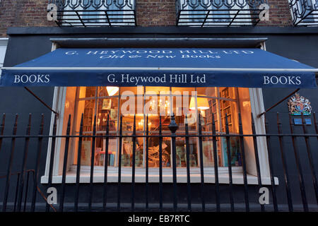 Heywood Hill Books LTD Luxus Buchhandlung in Curzon Street, Mayfair, London. Stockfoto