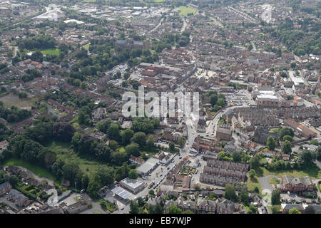 Eine Luftaufnahme des Zentrums von Ripon, eine Stadt in North Yorkshire Stockfoto