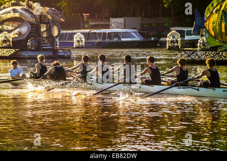 Regatta am Yarra River Melbourne Australien Stockfoto