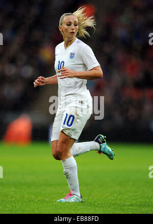 London, UK. 23. November 2014. Toni Duggan von England Frauen-Womens International Fußball - England Vs Deutschland - Wembley Stadium - London, England - 23rdNovember 2014 - Bild Robin Parker/Sportimage. © Csm/Alamy Live-Nachrichten Stockfoto