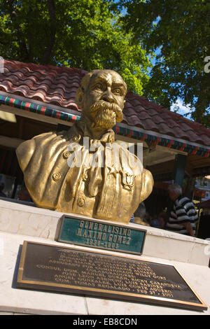 MAXIMO GOMEZ BÜSTE DOMINO PARK CALLE OCHO LITTLE HAVANNA MIAMI FLORIDA USA Stockfoto