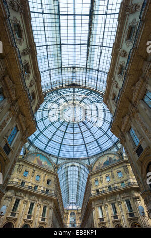 Italien, Mailand, überdachten Glasgalerie Vittorio Emanuele Galerie Stockfoto