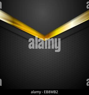 Technologie Unternehmen Hintergrund mit Goldfarbe Pfeile. Vektor-illustration Stockfoto