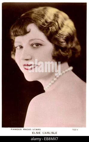 ELSIE CARLISLE (1896-1977), englische Sängerin über 1925 Stockfoto