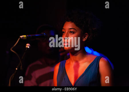 Corinne Bailey Rae durchführen an den Gypsy Teestuben, Deep Ellum, Dallas, Texas, Vereinigten Staaten von Amerika. Stockfoto